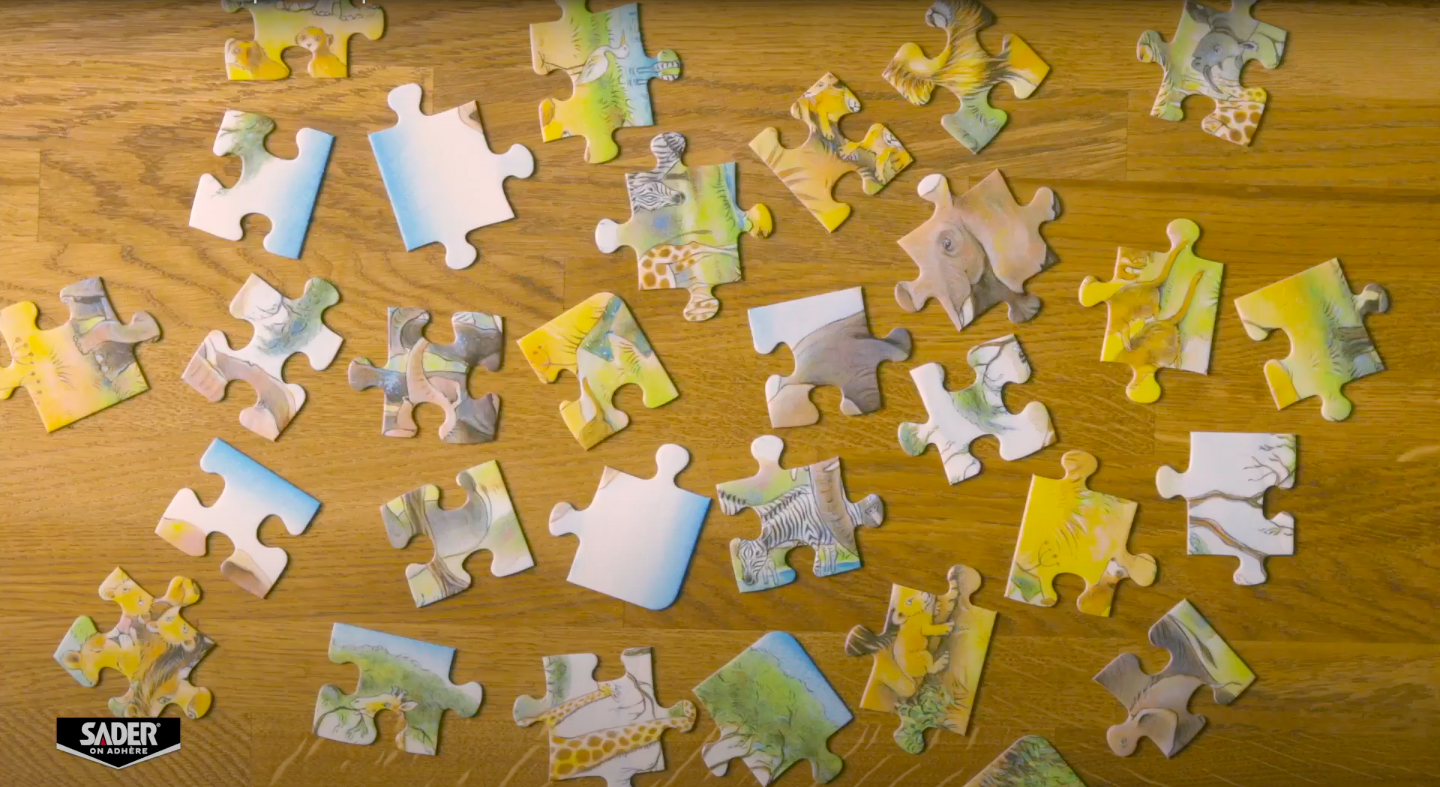Sader, comment coller un puzzle 