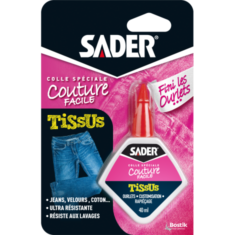 40 ml 30242290 COLLE TISSUS FINIS LES OURLETS !
