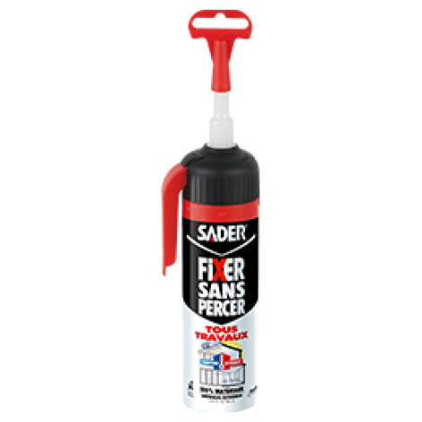 SADER Fixer Sans Percer Tous Travaux Blanc gâchette