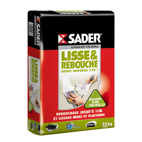 ENDUIT LISSE ET REBOUCHE - ENDUIT UNIVERSEL 2 EN 1 EN POUDRE