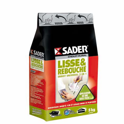 ENDUIT LISSE ET REBOUCHE - ENDUIT UNIVERSEL 2 EN 1 EN POUDRE